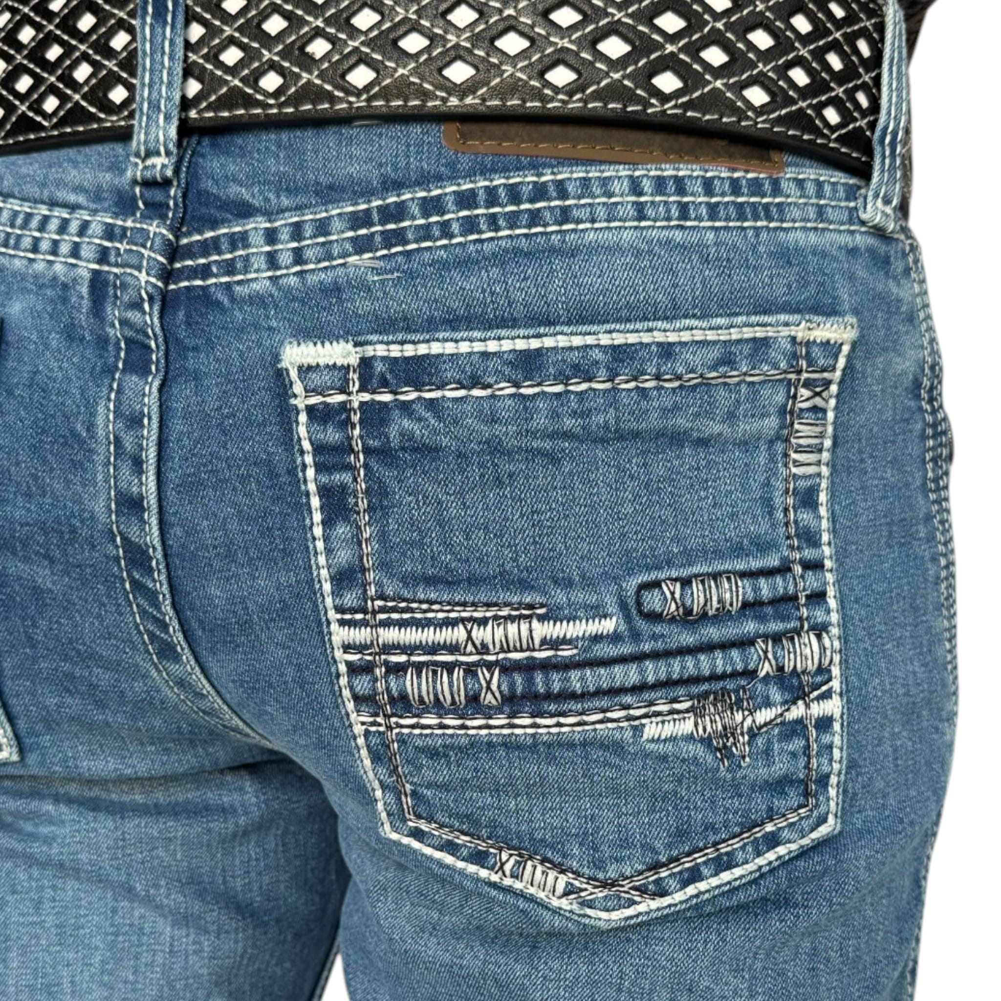 PANTALON KAJM MODELO PICAZO COLOR AZUL CIELO.